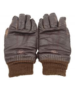 HERMES ペッカリースキン 手袋 ブラウン 中古・古着通販】HERMES (エルメス) セリエボタンペッカリーレザー