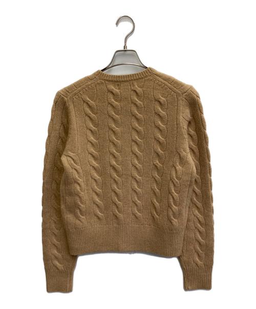 POLO RALPH LAUREN（ポロ・ラルフローレン）POLO RALPH LAUREN (ポロ・ラルフローレン) ケーブルニット ウールカシミヤ カーディガン ベージュ サイズ:Mの古着・服飾アイテム