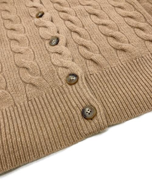 POLO RALPH LAUREN（ポロ・ラルフローレン）POLO RALPH LAUREN (ポロ・ラルフローレン) ケーブルニット ウールカシミヤ カーディガン ベージュ サイズ:Mの古着・服飾アイテム
