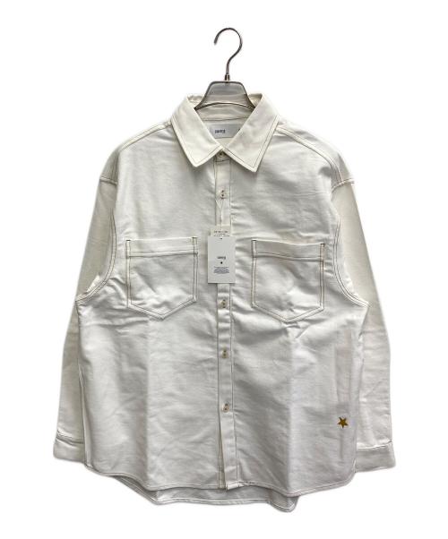 CONVERSE TOKYO（コンバーストウキョウ）CONVERSE TOKYO (コンバーストウキョウ) コットンワークシャツ ホワイト サイズ:FREEの古着・服飾アイテム