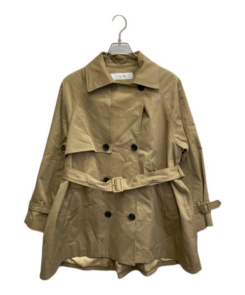 JOURNAL STANDARD（ジャーナルスタンダード）JOURNAL STANDARD (ジャーナルスタンダード) ミドルレングスラフトレンチコート ベージュ サイズ:36の古着・服飾アイテム