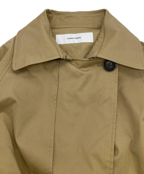 JOURNAL STANDARD（ジャーナルスタンダード）JOURNAL STANDARD (ジャーナルスタンダード) ミドルレングスラフトレンチコート ベージュ サイズ:36の古着・服飾アイテム