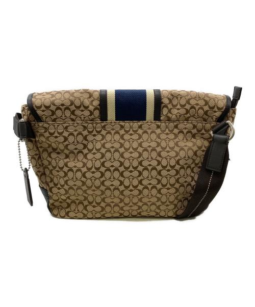 COACH（コーチ）COACH (コーチ) シグネチャーメッセンジャーバッグ ベージュの古着・服飾アイテム