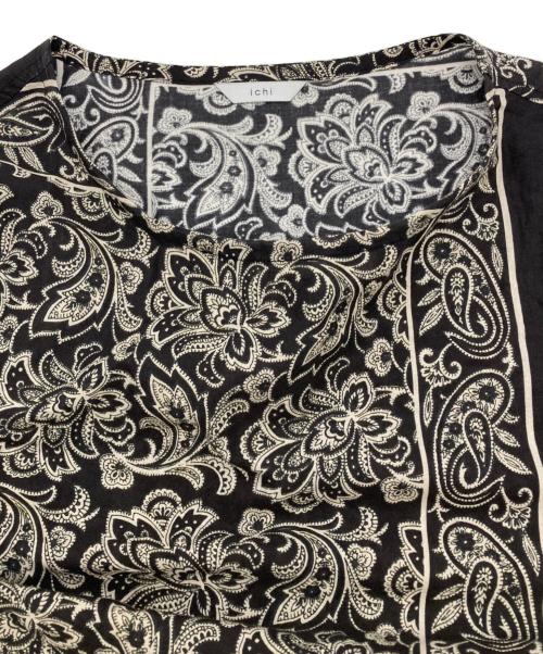 ichi（イチ）ichi (イチ) バンダナプリントティアードワンピース ブラウン サイズ:不明（記載無し）の古着・服飾アイテム
