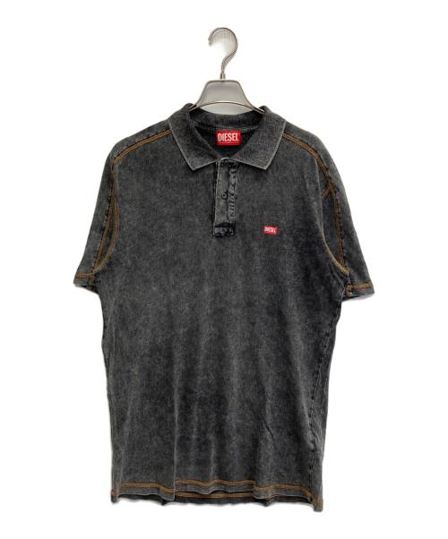 DIESEL（ディーゼル）DIESEL (ディーゼル) ポロシャツ グレー サイズ:Lの古着・服飾アイテム