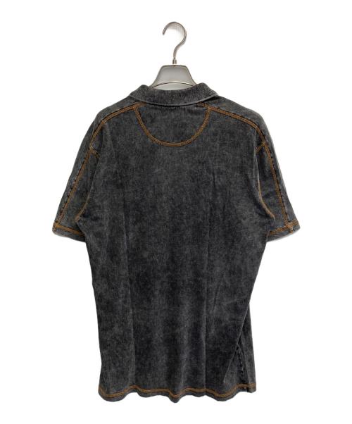 DIESEL（ディーゼル）DIESEL (ディーゼル) ポロシャツ グレー サイズ:Lの古着・服飾アイテム
