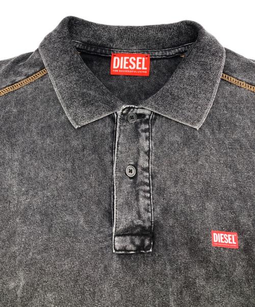 DIESEL（ディーゼル）DIESEL (ディーゼル) ポロシャツ グレー サイズ:Lの古着・服飾アイテム