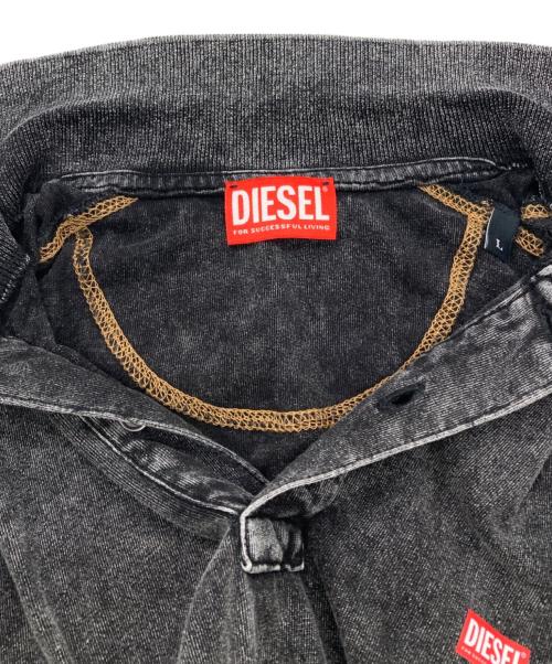 DIESEL（ディーゼル）DIESEL (ディーゼル) ポロシャツ グレー サイズ:Lの古着・服飾アイテム