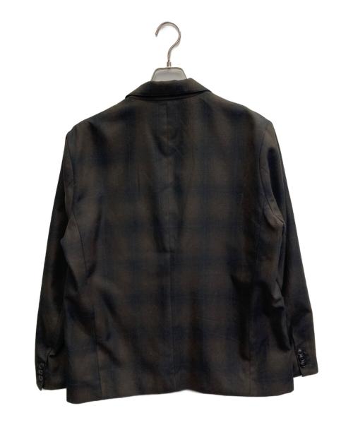 stussy（ステューシー）stussy (ステューシー) Shadow Plaid Sport Coat ブラウン サイズ:Sの古着・服飾アイテム