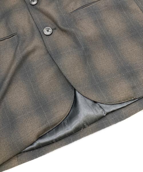 stussy（ステューシー）stussy (ステューシー) Shadow Plaid Sport Coat ブラウン サイズ:Sの古着・服飾アイテム