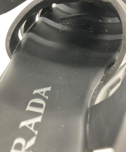 PRADA（プラダ）PRADA (プラダ) モノリスラバーサンダル ブラック サイズ:36の古着・服飾アイテム