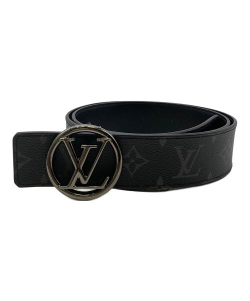 LOUIS VUITTON（ルイ ヴィトン）LOUIS VUITTON (ルイ ヴィトン) PVC レザー ベルト ブラックの古着・服飾アイテム