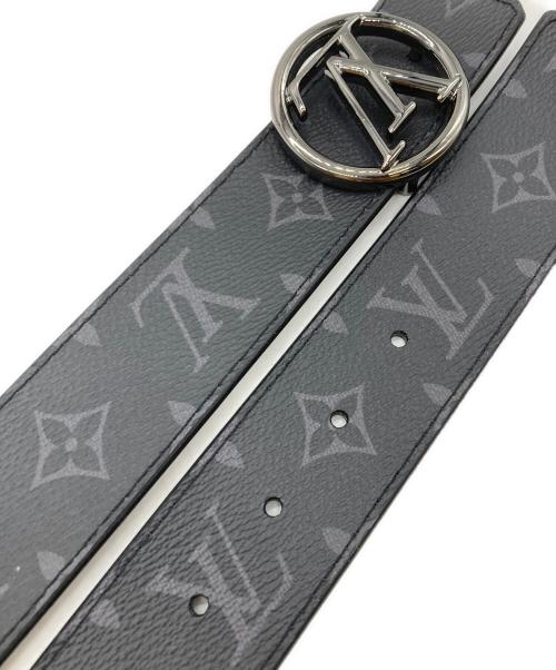 LOUIS VUITTON（ルイ ヴィトン）LOUIS VUITTON (ルイ ヴィトン) PVC レザー ベルト ブラックの古着・服飾アイテム