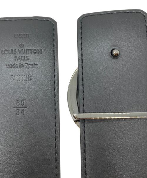 LOUIS VUITTON（ルイ ヴィトン）LOUIS VUITTON (ルイ ヴィトン) PVC レザー ベルト ブラックの古着・服飾アイテム