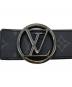 LOUIS VUITTON (ルイ ヴィトン) PVC レザー ベルト ブラック：30000円