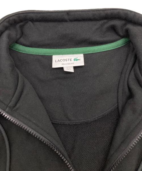 LACOSTE（ラコステ）LACOSTE (ラコステ) スタンドカラーハーフジップスウェット ブラック サイズ:SIZE4の古着・服飾アイテム