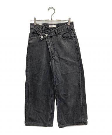 中古・古着通販】moussy (マウジー) CROSS WAIST WIDE STRAIGHT