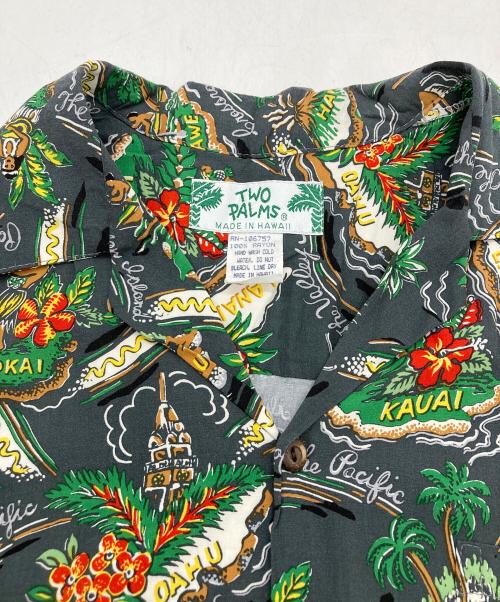 TWO PALMS（トゥーパームス）TWO PALMS (トゥーパームス) アロハシャツ グレー サイズ:Mの古着・服飾アイテム