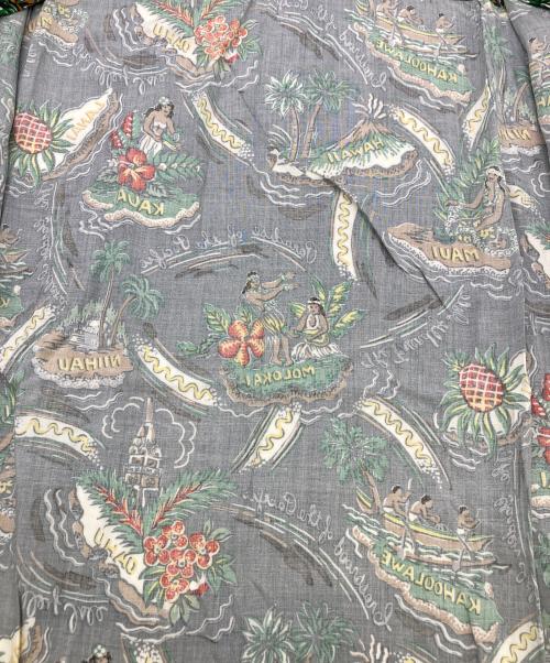 TWO PALMS（トゥーパームス）TWO PALMS (トゥーパームス) アロハシャツ グレー サイズ:Mの古着・服飾アイテム