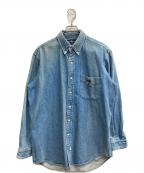 RALPH LAURENラルフローレン）の古着「ポロベアデニムシャツ」｜ネイビー