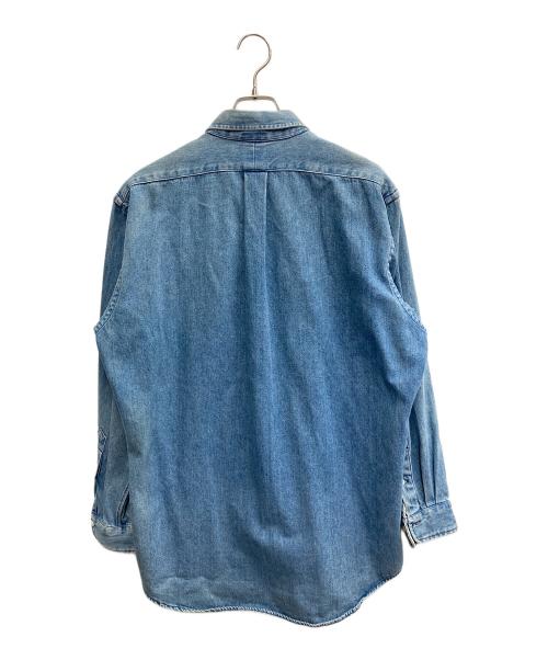 RALPH LAUREN（ラルフローレン）RALPH LAUREN (ラルフローレン) ポロベアデニムシャツ ネイビー サイズ:Lの古着・服飾アイテム