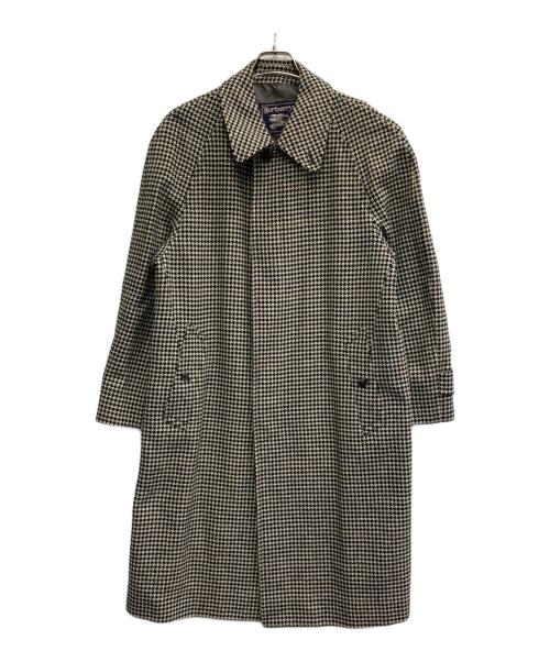 BURBERRY（バーバリー）BURBERRY (バーバリー) 千鳥柄コート ブラック×ベージュ サイズ:Lの古着・服飾アイテム