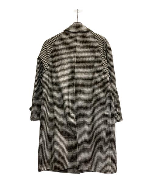 BURBERRY（バーバリー）BURBERRY (バーバリー) 千鳥柄コート ブラック×ベージュ サイズ:Lの古着・服飾アイテム