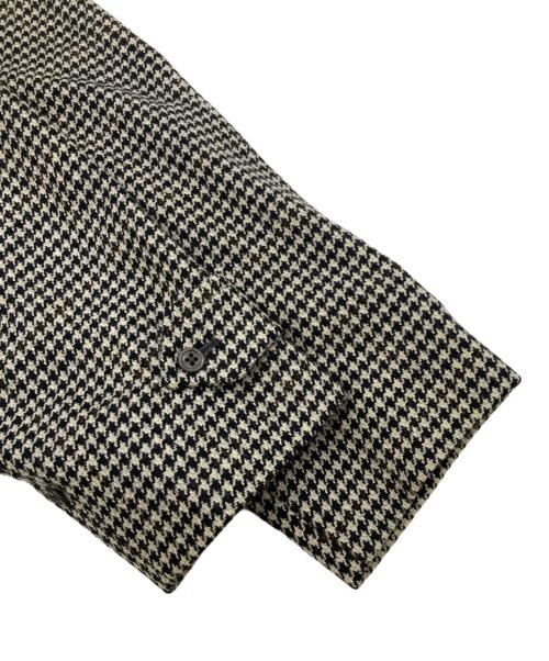 BURBERRY（バーバリー）BURBERRY (バーバリー) 千鳥柄コート ブラック×ベージュ サイズ:Lの古着・服飾アイテム