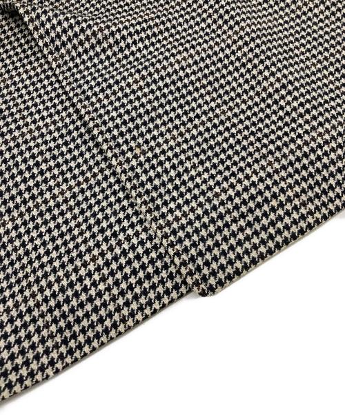 BURBERRY（バーバリー）BURBERRY (バーバリー) 千鳥柄コート ブラック×ベージュ サイズ:Lの古着・服飾アイテム