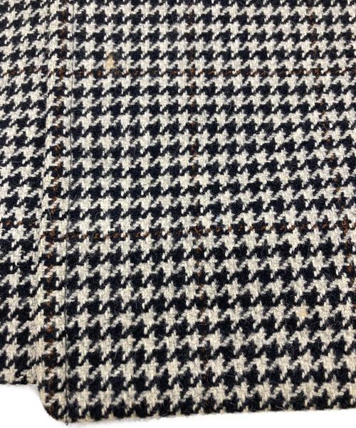 BURBERRY（バーバリー）BURBERRY (バーバリー) 千鳥柄コート ブラック×ベージュ サイズ:Lの古着・服飾アイテム