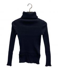 tricot COMME des GARCONS（トリココムデギャルソン）の古着「ウールタートルネックニット」｜ネイビー