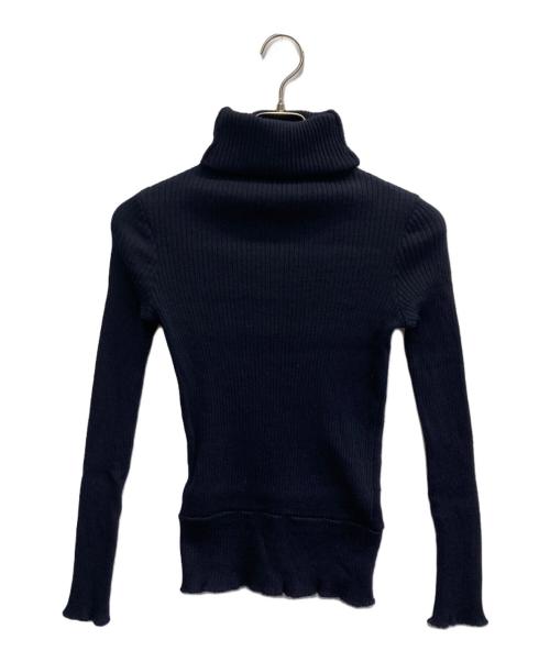 tricot COMME des GARCONS（トリココムデギャルソン）tricot COMME des GARCONS (トリココムデギャルソン) ウールタートルネックニット ネイビー サイズ:FREEの古着・服飾アイテム