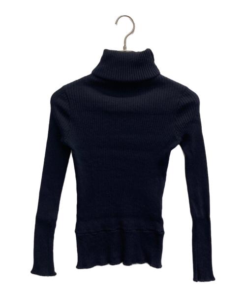 tricot COMME des GARCONS（トリココムデギャルソン）tricot COMME des GARCONS (トリココムデギャルソン) ウールタートルネックニット ネイビー サイズ:FREEの古着・服飾アイテム