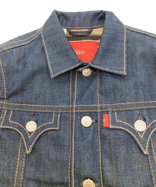 LEVI'S RED（リーバイス レッド）LEVI'S RED (リーバイス レッド) 02AW クロアチア製　袖レザージャケット インディゴ サイズ:XSの古着・服飾アイテム