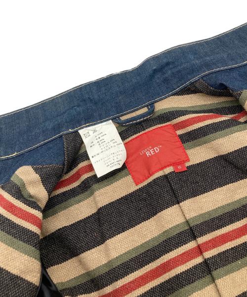 LEVI'S RED（リーバイス レッド）LEVI'S RED (リーバイス レッド) 02AW クロアチア製　袖レザージャケット インディゴ サイズ:XSの古着・服飾アイテム