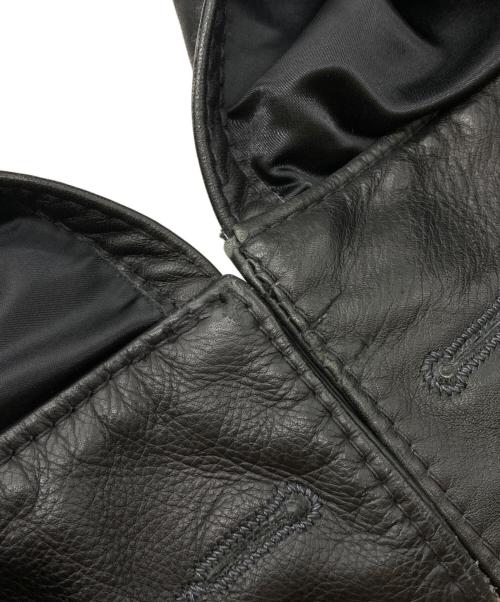 LEVI'S RED（リーバイス レッド）LEVI'S RED (リーバイス レッド) 02AW クロアチア製　袖レザージャケット インディゴ サイズ:XSの古着・服飾アイテム