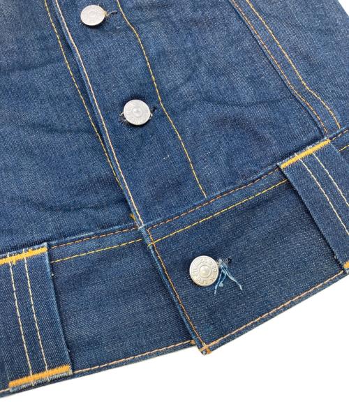 LEVI'S RED（リーバイス レッド）LEVI'S RED (リーバイス レッド) 02AW クロアチア製　袖レザージャケット インディゴ サイズ:XSの古着・服飾アイテム
