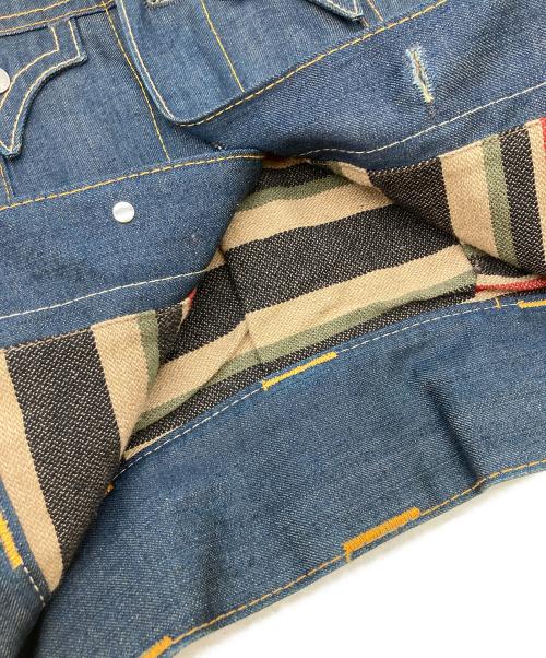 LEVI'S RED（リーバイス レッド）LEVI'S RED (リーバイス レッド) 02AW クロアチア製　袖レザージャケット インディゴ サイズ:XSの古着・服飾アイテム