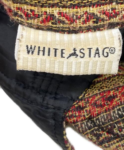 White stag（ホワイトスタッグ）White stag (ホワイトスタッグ) ゴブランチャイナジャケット ブラウン×ベージュ サイズ:XLの古着・服飾アイテム