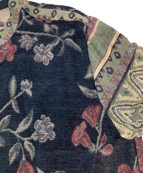 SAG HARBOR（サグハーバー）SAG HARBOR (サグハーバー) ゴブランジャケット ブラック×グリーン サイズ:16の古着・服飾アイテム
