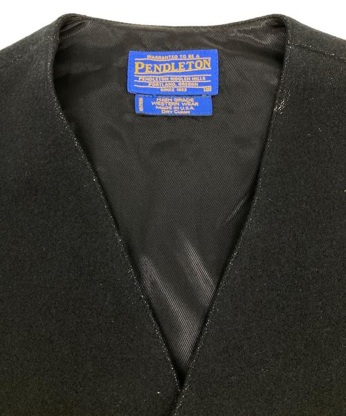 PENDLETON（ペンドルトン）PENDLETON (ペンドルトン) 5Bチマヨベスト ブラック サイズ:Mの古着・服飾アイテム