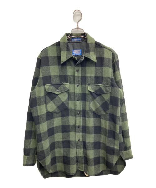 PENDLETON（ペンドルトン）PENDLETON (ペンドルトン) チェックフランネルシャツ グリーン サイズ:Lの古着・服飾アイテム