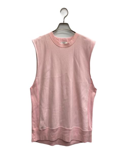 HYKE（ハイク）HYKE (ハイク) スウェットベスト ピンク サイズ:Sの古着・服飾アイテム