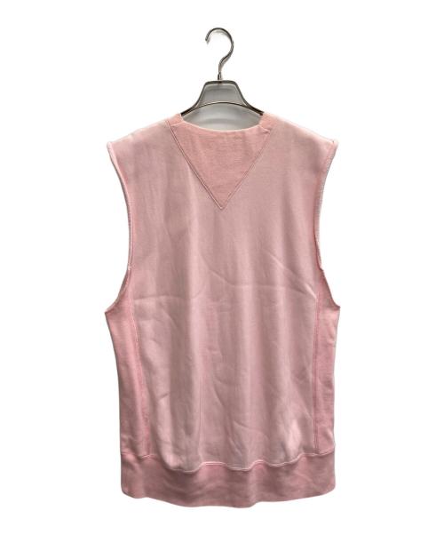 HYKE（ハイク）HYKE (ハイク) スウェットベスト ピンク サイズ:Sの古着・服飾アイテム