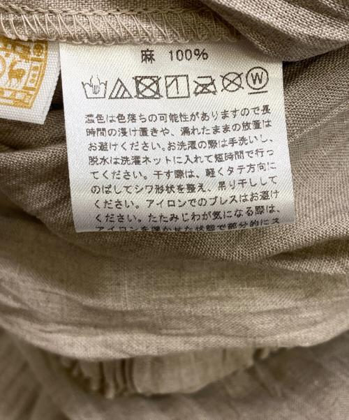 中川政七商店（ナカガワマサシチショウテン）中川政七商店 (ナカガワマサシチショウテン) リネンロングスカート ベージュ サイズ:FREEの古着・服飾アイテム