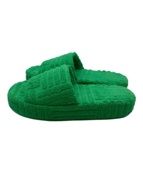 BOTTEGA VENETA（ボッテガベネタ）BOTTEGA VENETA (ボッテガベネタ) リゾートスポンジサンダル グリーン サイズ:35の古着・服飾アイテム