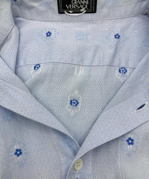 GIANNI VERSACE（ジャンニ・ヴェルサーチ）GIANNI VERSACE (ジャンニ・ヴェルサーチ) 長袖シャツ ブルー サイズ:50の古着・服飾アイテム