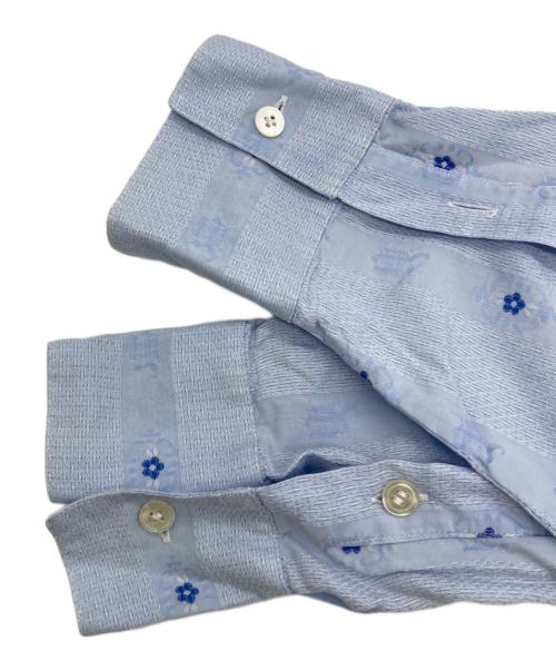 GIANNI VERSACE（ジャンニ・ヴェルサーチ）GIANNI VERSACE (ジャンニ・ヴェルサーチ) 長袖シャツ ブルー サイズ:50の古着・服飾アイテム