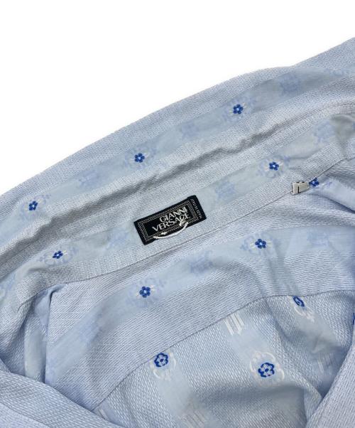 GIANNI VERSACE（ジャンニ・ヴェルサーチ）GIANNI VERSACE (ジャンニ・ヴェルサーチ) 長袖シャツ ブルー サイズ:50の古着・服飾アイテム