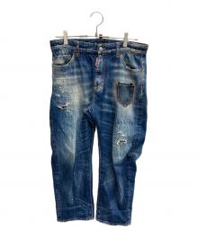 DSQUARED2（ディースクエアード）の古着「クロップドデニムパンツ」｜インディゴ